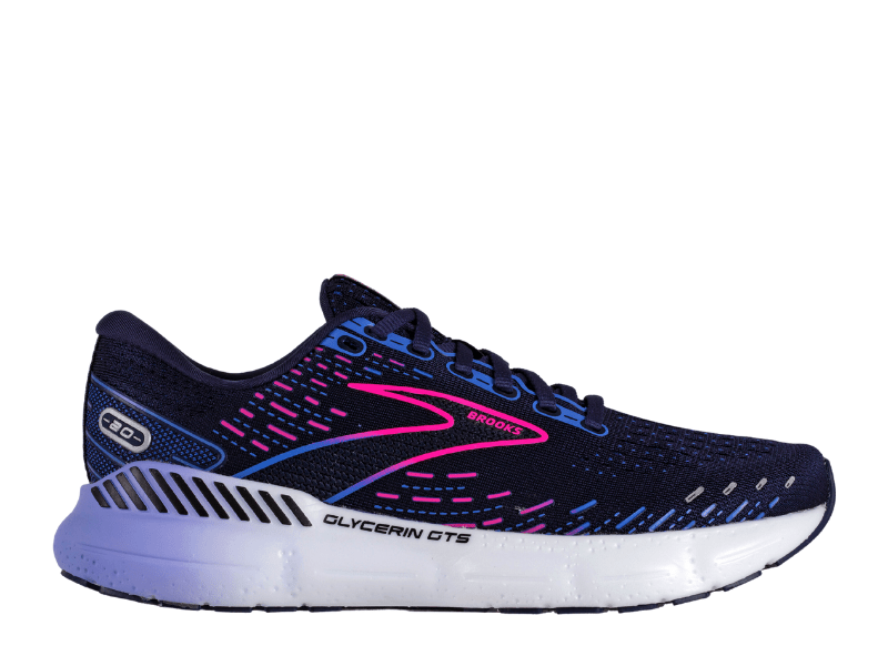 Brooks Glycerin GTS 20 Ladies Running Shoe (Peacoat/Blue/Pink) - Gotto Sports Belfast -40c0-brooks-glycerin-gts-20-ladies-running-shoe-peacoat-blue-pink-uk-5