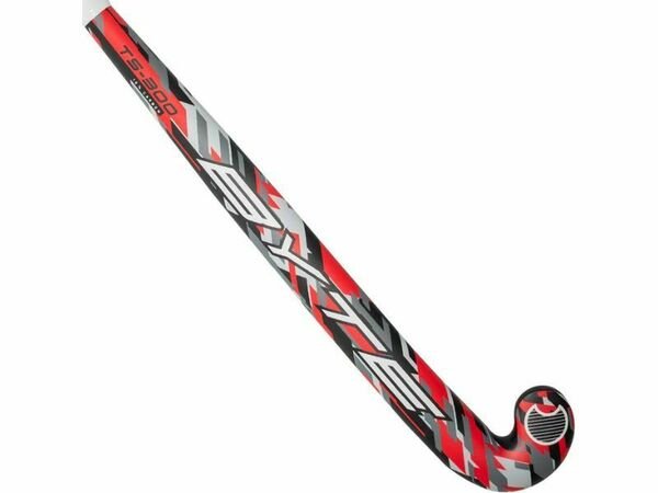 Byte TS300 Adult Hockey Stick (2023) Red/Grey Camo - Gotto Sports Belfast -e703-byte-ts300-adult-hockey-stick-2023-red-grey-camo-36-5