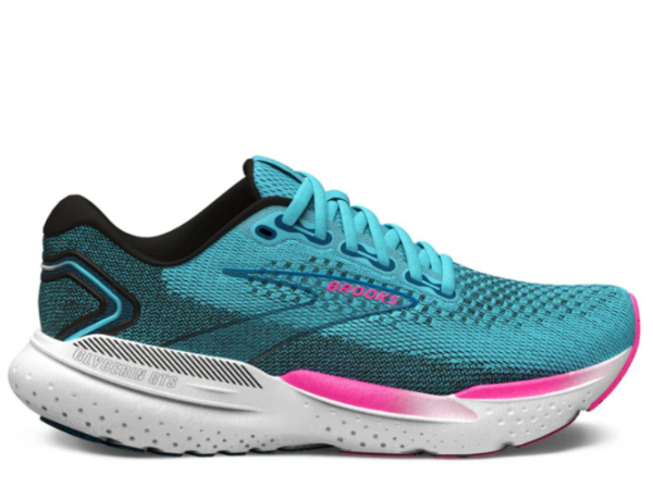Brooks Glycerin GTS 21 Ladies Running Shoe Moroccan Blue Aqua Pink Gotto Sports Belfast