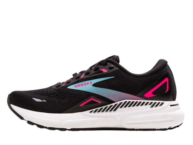 Brooks Adrenaline GTS 23 GTX Ladies Running Shoe Black Knockout Pink Gotto Sports Belfast