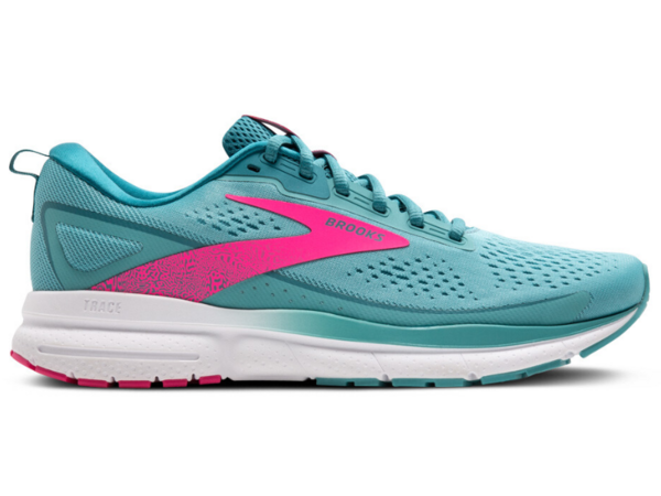 Brooks Trace 3 Ladies Running Shoe Aqua Storm Pink