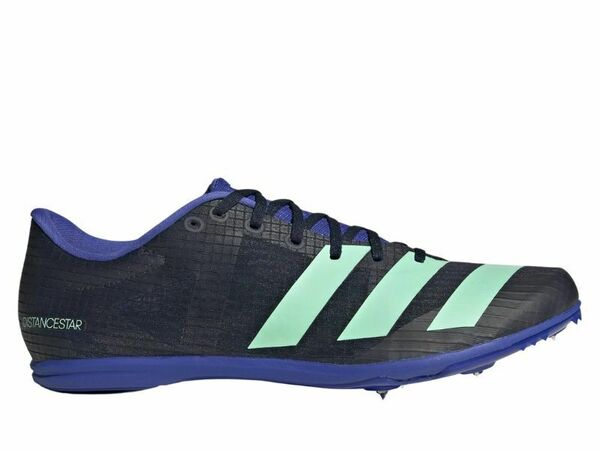 Adidas Distancestar Running Spikes (Blue/Black/Green) - Gotto Sports Belfast -5a2e-adidas-distancestar-running-spikes-blue-black-green-uk-6-5