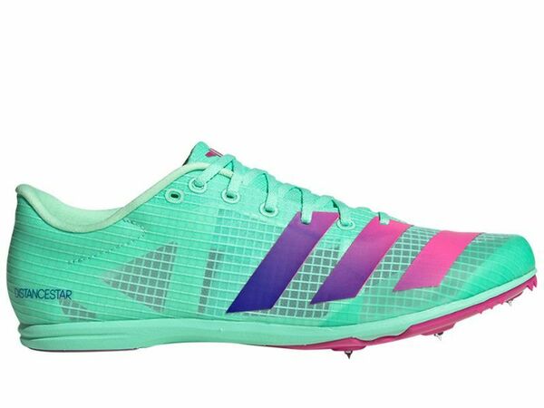 Adidas Distancestar Running Spikes (Green/Pink) - Gotto Sports Belfast -b933-adidas-distancestar-running-spikes-green-pink-uk-5