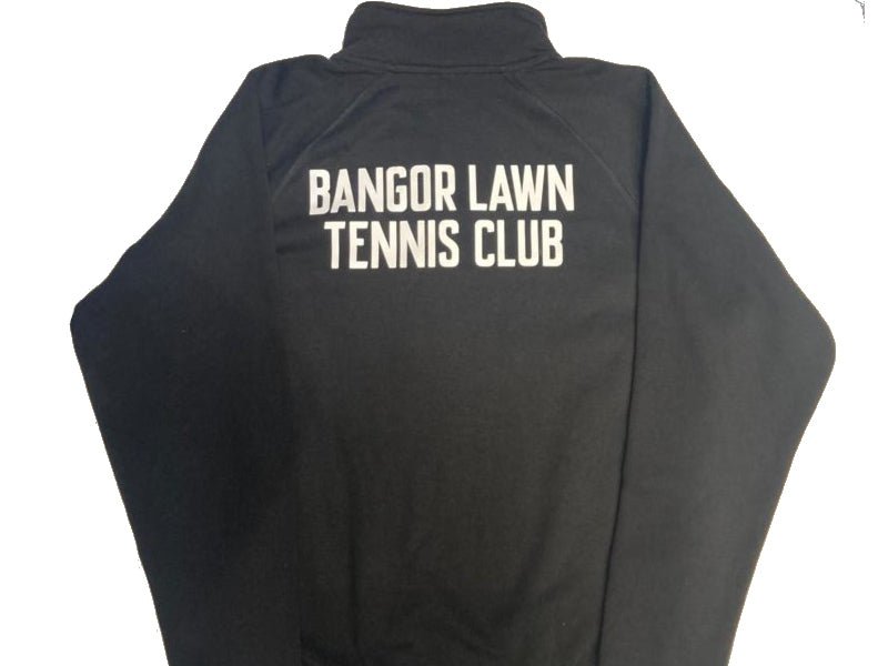 Bangor Lawn Tennis Club 1/2 Zip Fleece (Black) - Gotto Sports Belfast -ebfd-banger-lawn-tennis-club-1-2-zip-fleece-black-small