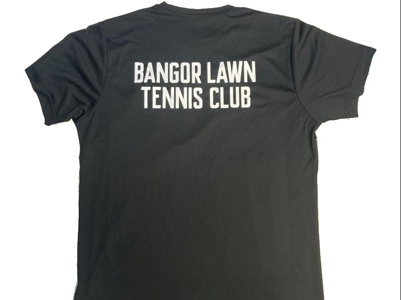 Bangor Lawn Tennis Club Mens Tee (Black) - Gotto Sports Belfast -fdc9-banger-lawn-tennis-club-adult-tee-black-small