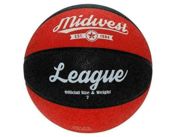 Basketball Midwest League Ball (Black/Red) - Gotto Sports Belfast -17a9-basketball-midwest-league-ball-black-red-size-3