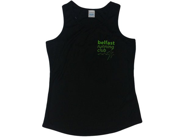 Belfast Running Club Ladies Vest (Black) - Gotto Sports Belfast -0bcb-belfast-running-club-ladies-vest-extra-small