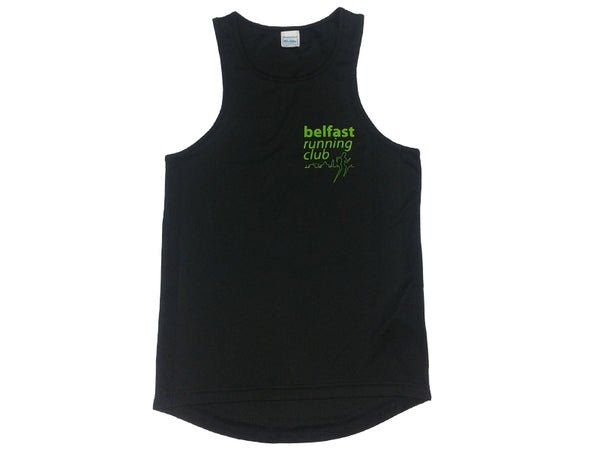 Belfast Running Club Mens Vest (Black) - Gotto Sports Belfast -98cd-belfast-running-club-mens-vest-small