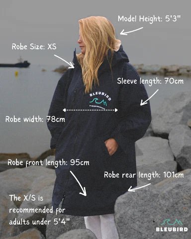 Bleubird Nordic Robe (Navy) - Gotto Sports Belfast -bleubird-nordic-robe-navy-x-small