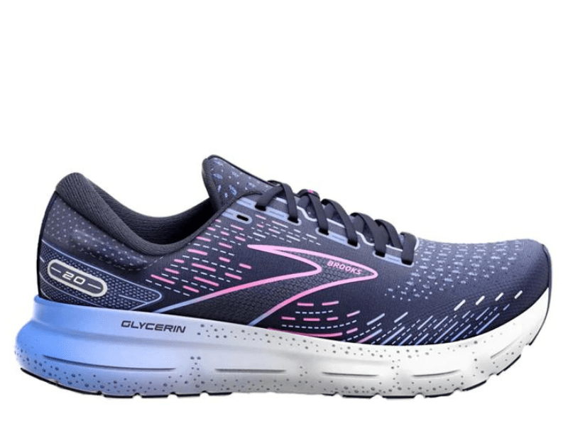 Brooks Glycerin 20 Ladies Running Shoe (Peacoat/Blue/Pink) - Gotto Sports Belfast -efc4-brooks-glycerin-20-ladies-running-shoe-peacoat-blue-pink-uk-5-5