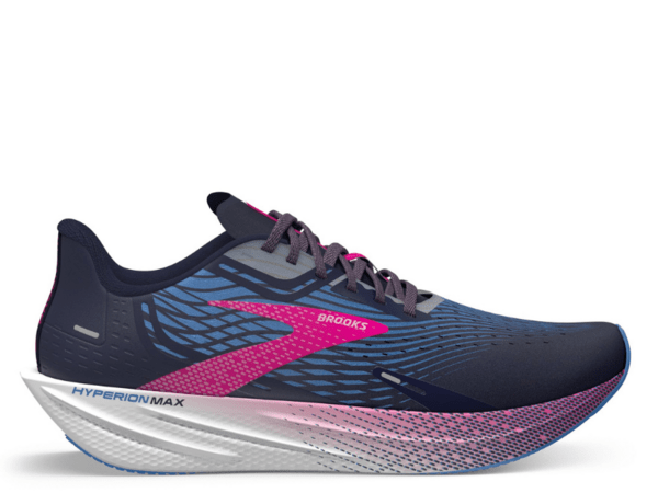 Brooks Hyperion Max Ladies Running Shoe (Peacoat/Marina Blue/Pink Glo) - Gotto Sports Belfast -503b-brooks-hyperion-max-ladies-running-shoe-peacoat-marina-blue-pink-glo-uk-7-5