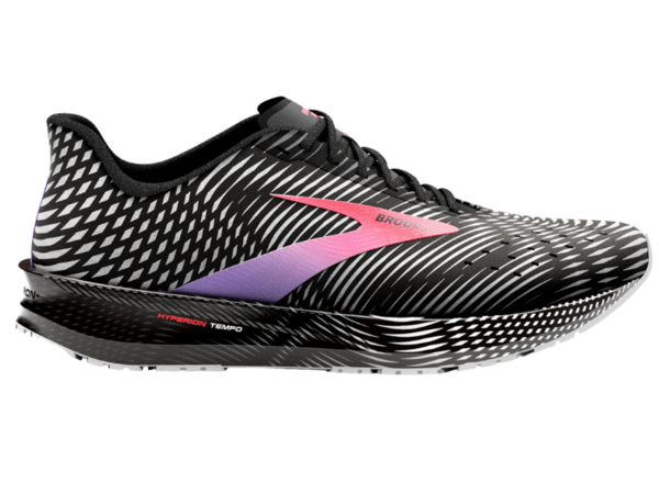 Brooks Hyperion Tempo Ladies Running Shoe (Black/Coral/Purple) - Gotto Sports Belfast -d1a1-brooks-hyperion-tempo-ladies-running-shoe-black-coral-purple-uk-5-5