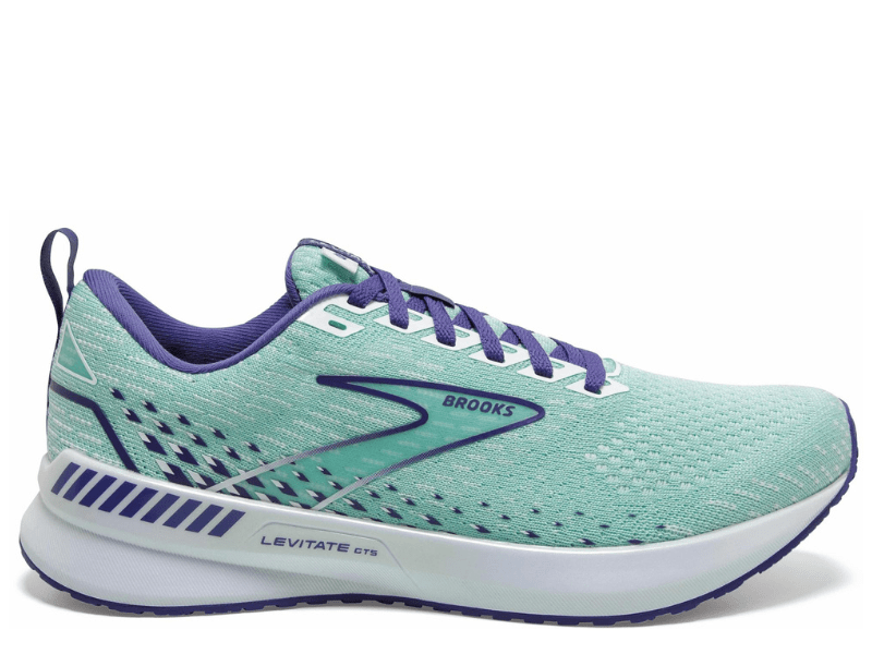 Brooks Levitate GTS 5 Ladies Running Shoe (Yucca/Navy Blue/White) - Gotto Sports Belfast -9e51-brooks-levitate-gts-5-ladies-running-shoe-yucca-navy-blue-white-uk-5