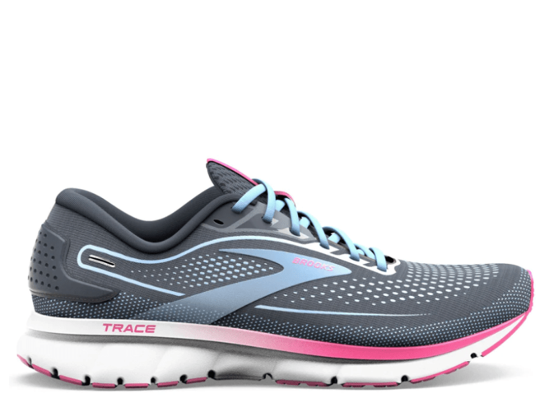 Brooks Trace 2 Ladies Running Shoe Ebony Open Air Lilac Rose Gotto Sports Belfast