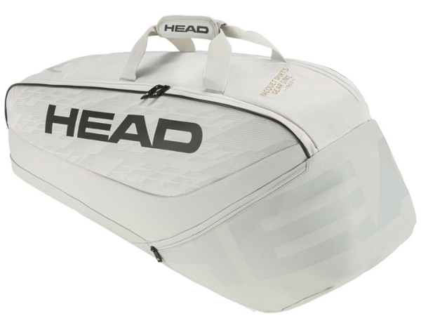 Head Pro X 6 Racket Bag (Corduroy White/Black) - Gotto Sports Belfast -7137-head-pro-x-6-racket-bag-corduroy-white-black-medium