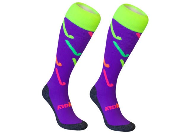 HIngly Socks (Sticks Purple) - Gotto Sports Belfast -c50f-hingly-socks-sticks-puprle-uk-7-9-5