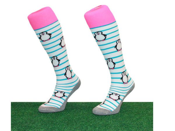 Hingly Socks (Stripe Penguin White) - Gotto Sports Belfast -6c6b-hingly-socks-stripe-pinguin-white-uk-7-9-5