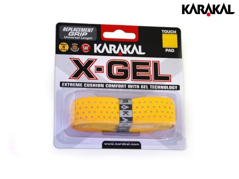 Karakal X Gel Grip - Gotto Sports Belfast -karakal-x-gel-grip-yellow