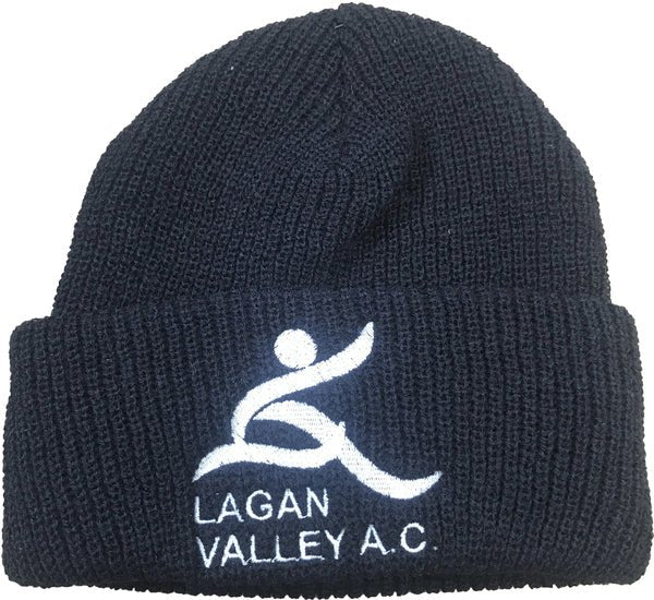 Lagan Valley Running Club Beanie - Gotto Sports Belfast -ea11-lagan-valley-running-club-beanie-fold