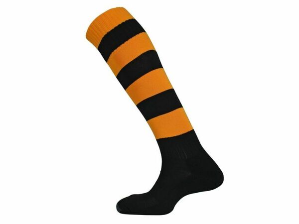 Mitre Mercury Hoop Sock (Black/Gold) - Gotto Sports Belfast -20da-mitre-mercury-hoop-sock-black-gold-uk-7-12