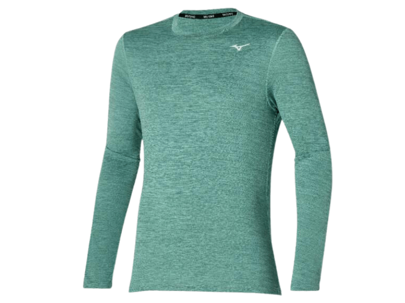 Mizuno Mens Impulse Core Long Sleeve Tee Mineral Blue