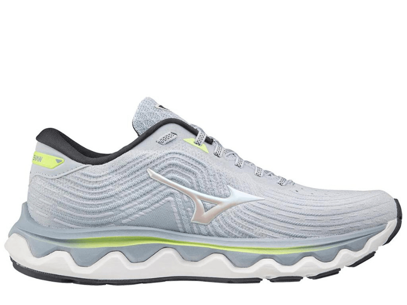 Mizuno Wave Horizon 6 Ladies Running Shoe (Heather/White/Neo Lime) - Gotto Sports Belfast -8504-mizuno-wave-horizon-6-ladies-running-shoe-heather-white-neo-lime-uk-6