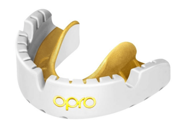 Opro Gold Braces Ultra Fit Mouthguard (Adult) - Gotto Sports Belfast -814f-opro-gold-braces-ultra-fit-mouthguard-adult-white