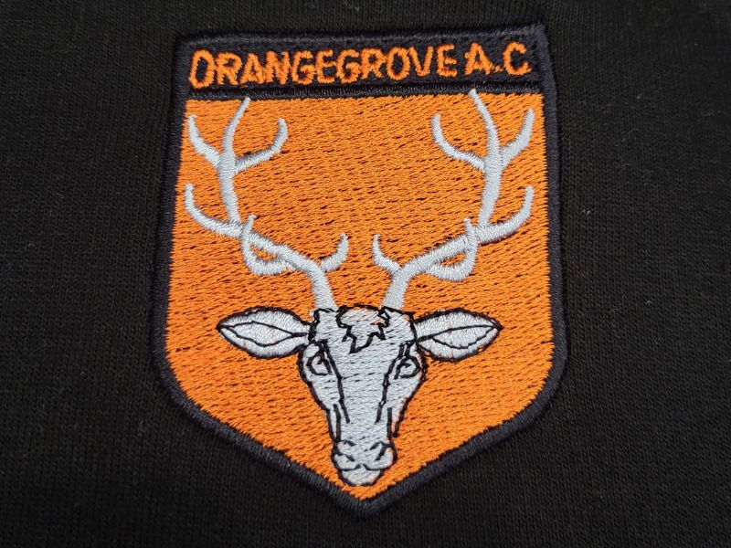 Orangegrove A.C. Junior Hoody (Black/Orange) - Gotto Sports Belfast -18a1-orangegrove-a-c-junior-hoody-black-orange-age-3-4