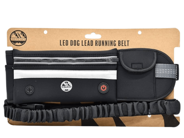 Six Peaks LED Dog Lead Running Belt (Black) - Gotto Sports Belfast -329e-six-peaks-led-dog-lead-running-belt-black