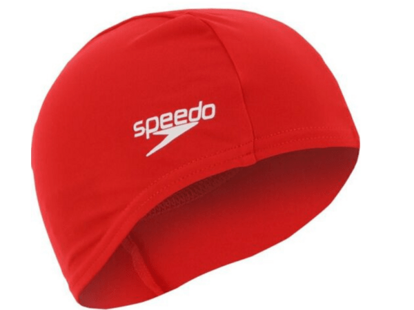 Speedo Polyester Swim Cap (Red) - Gotto Sports Belfast -b753-speedo-polyester-swim-cap-red