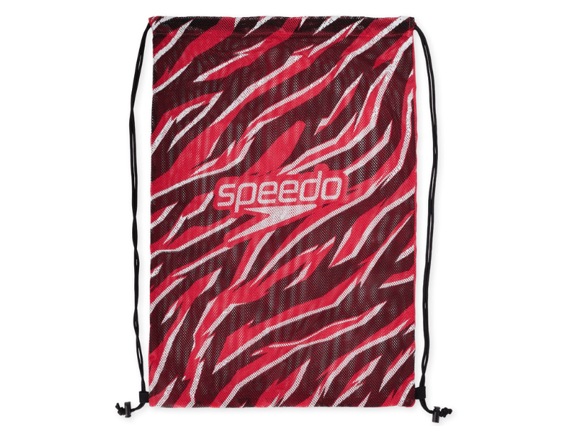 Speedo Printed Equipment Mesh Bag (Red/Black) - Gotto Sports Belfast -305d-speedo-printed-equipment-mesh-bag-red-black