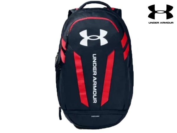 Under Armour Hustle 5.0 Backpack (Navy/Red 409) - Gotto Sports Belfast -b544-under-armour-hustle-5-0-backpack-navy-red-409